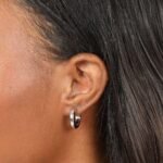 Bold Medium Hoops in Silver - Image 4